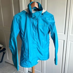 Marmot Women's PreCip Rain Jacket Turquoise Blue Small